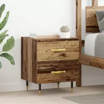 Šalia lovos spintelė 2 pcs Senas medis 40 x 35 x 47,5 cm