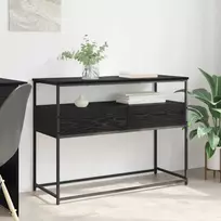 Konsolinis stalas su stalčių Juodas ąžuolas 100 x 40 x 75 cm
