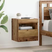 TV sieniniai spintelės 2 pcs Senovinis medis 40 x 30 x 40 cm