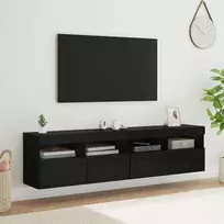 TV sieniniai spintelės 2 pcs Juodas ąžuolas 80 x 30 x 40 cm