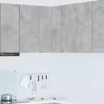 Pakabinama spintelė Betono pilka ir balta 57 x 57 x 80 cm