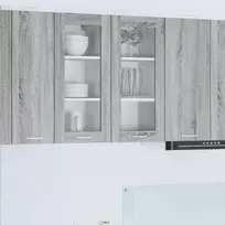 Pakabinama spintelė 2 pcs Pilkas Sonoma 40 x 31 x 80 cm