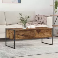 Kavos staliukas su stalčių Dūminis ąžuolas 100 x 46 x 40 cm