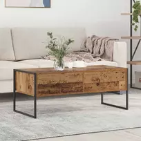 Kavos staliukas su stalčių Senovinis medis 100 x 46 x 40 cm