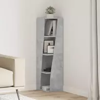 Kampinė spintelė Betono pilka 27,5x27x102cm Apdirbta mediena