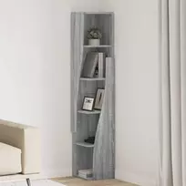 Kampinė spintelė Pilkas Sonoma 27,5x27x140cm Apdirbta mediena