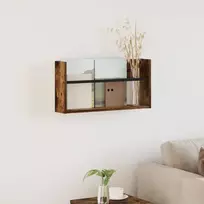 Žurnalų stovas Rūkyta ąžuolas 60 x 12 x 30 cm Apdirbta mediena