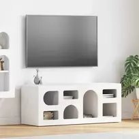 Televizoriaus spintelė Balta 100 x 35 x 40 cm Apdirbta mediena