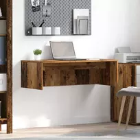 Prie sienos tvirtinamas rašomasis stalas Senovinis medis