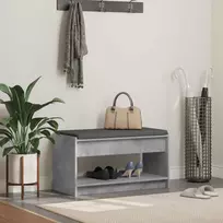 Koridoriaus suolas su pagalve Betono Pilka 83 x 38 x 45 cm