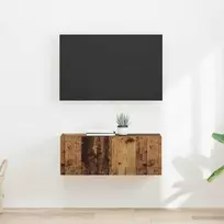 TV sieninė spintelė 2 pcs Senovinis medis 39 x 31 x 29,5 cm