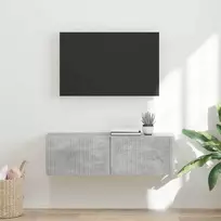 TV sieninė spintelė Betoninė 98 x 31 x 29,5 cm Apdirbta mediena