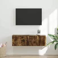 TV sieninė spintelė Rūkyta ąžuolas 98 x 31 x 29,5 cm