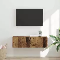 TV sieninė spintelė Senovinis medis 98 x 31 x 29,5 cm