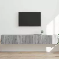TV sieninė spintelė 2 pcs Pilkas Sonoma 98 x 31 x 29,5 cm