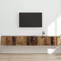 TV sieninė spintelė 2 pcs Senovinis medis 98 x 31 x 29,5 cm