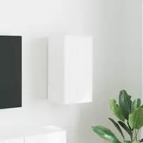 TV sieninė spintelė Balta 30 x 31 x 60 cm Apdirbta mediena