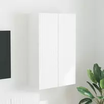 TV sieninė spintelė Balta 59,5 x 31 x 100 cm Apdirbta mediena