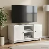 Televizoriaus spintelė 102 x 34,5 x 50 cm Itin blizgi balta