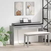 Klaviatūros stovas Betono pilka 120 x 32 x 64 cm