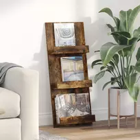 Žurnalų stovas Rūkyta ąžuolas 43 x 11 x 102 cm Apdirbta mediena