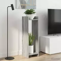 Augalų stovas su lentyna 2 pcs Pilka Sonoma 30 x 30 x 100 cm