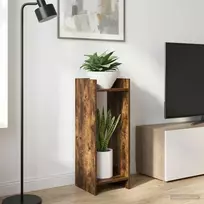 Augalų stovas su lentyna 2 pcs Rūkytas Ąžuolas 30 x 30 x 80 cm