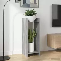 Augalų stovas su lentyna 2 pcs Pilka Sonoma 30 x 30 x 80 cm