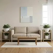 Augalų stovas su lentyna 2 pcs Sonoma ąžuolas 30 x 30 x 40 cm