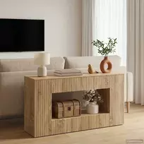 Konsolinis stalas Dryžuotas Sonoma ąžuolas 101 x 29 x 74 cm