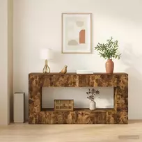 Konsolinis stalas Dryžuotas Rūkytas Ąžuolas 155 x 29 x 74 cm