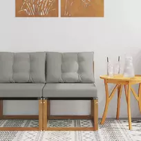 Lauko vidurinė sofa Kietas akacijos medis ir tekstilenas