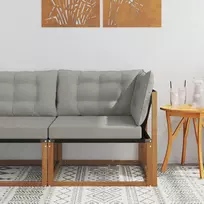 Lauko kampinė sofa Kietasis akacijos medis ir Textilene