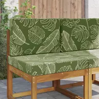 Lauko sofa pagalvėlė 2 pcs Lapų dizainas Poliesteris