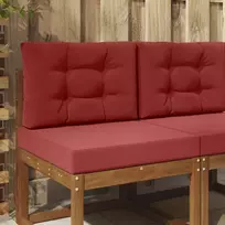 Lauko sofa pagalvėlė 2 pcs Vyno raudonumo Poliesteris