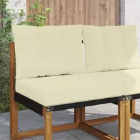 Lauko sofa pagalvėlė 2 pcs Kreminė Poliesteris