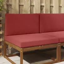 Lauko sofa pagalvėlė 2 pcs Vyno raudonumo Poliesteris