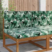 Lauko sofa pagalvėlė 2 pcs Lapų raštas Poliesteris
