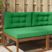 Lauko sofa pagalvėlė 2 pcs Žalia Poliesteris