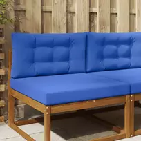 Lauko sofa pagalvėlė 2 pcs Karališka mėlyna Poliesteris