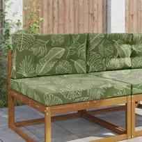 Lauko sofa pagalvėlė 2 pcs Lapų dizainas Poliesteris