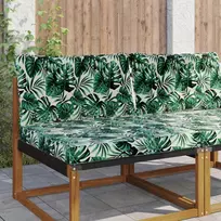 Lauko sofa pagalvėlė 2 pcs Lapų raštas Poliesteris