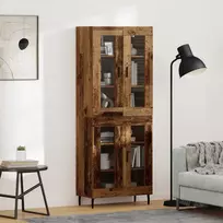 Aukštas spintelė 2 pcs Senas medis