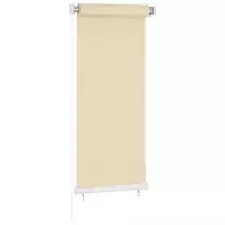 Lauko roletas, kreminės spalvos, 60x140cm, HDPE