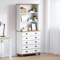 Narvas ASKIM Balta 91 x 40 x 200,5 cm Kietos pušies mediena