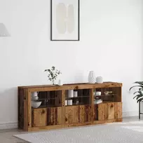LED Bufetas Senovinis medis 181 x 37 x 67 cm Apdirbta mediena