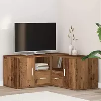 Kampinė spintelė, medienos spalvos, 160x40x45cm, mediena