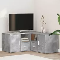 Kampinė spintelė, betono pilkos spalvos, 160x40x45cm, mediena