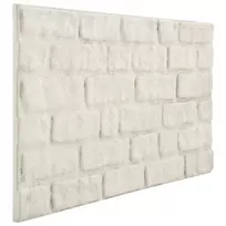 Sienų plokštės 10 pcs Balta 100 x 50 cm EPS putos