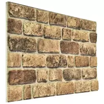Sienų plokštės 10 pcs Tamsus Smėlis 100 x 50 cm EPS putos